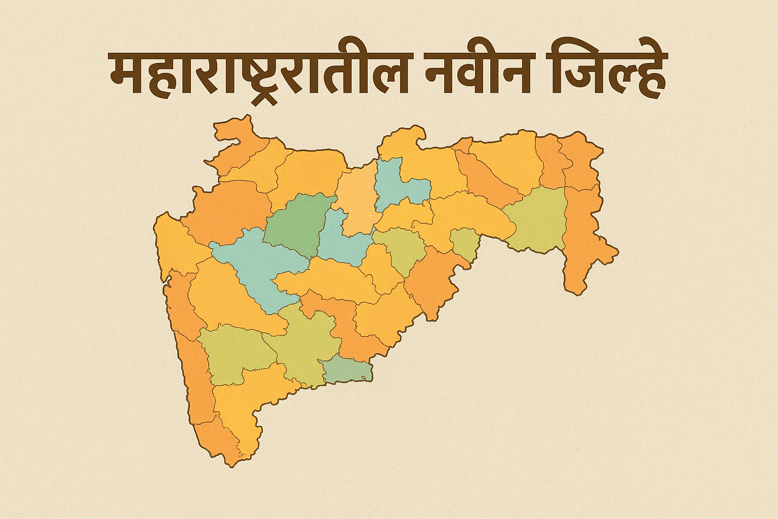 महाराष्ट्र हे भारतातील दुसरे सर्वात मोठे राज्य असून लोकसंख्या, भूगोल, उद्योग आणि संस्कृती या सर्व बाबतीत अग्रगण्य आहे. इतक्या मोठ्या राज्याचे प्रभावी प्रशासन करणे ही मोठी जबाबदारी आहे. यासाठी वेळोवेळी महाराष्ट्रातील नवीन जिल्हे करण्याची चर्चा होत असते. अलीकडेच सोशल मीडियावर “महाराष्ट्राला २१ नवीन जिल्हे मिळणार” अशी बातमी गाजली. अनेकांनी त्यावर विश्वास ठेवला, तर अनेकांनी ते फक्त अफवा म्हणून सोडून दिले. या पार्श्वभूमीवर प्रत्यक्षात काय घडत आहे आणि पुढे काय अपेक्षित आहे, हे समजून घेणे महत्त्वाचे आहे.